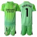 Real Madrid Thibaut Courtois #1 Målvakt Barnkläder Borta matchtröja till baby 2025-26 Kortärmad (+ Korta byxor) Billigt